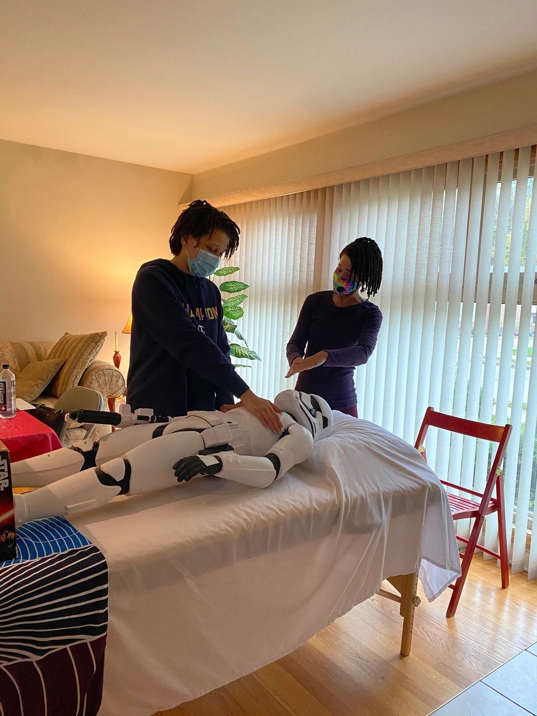 Reiki training practice session